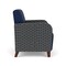 Lesro Siena Lounge Reception Wide Guest Chair, Walnut, MD Ink Back, MD Ink Seat, RS Echo Arm Panels SN1201 - alternate 2